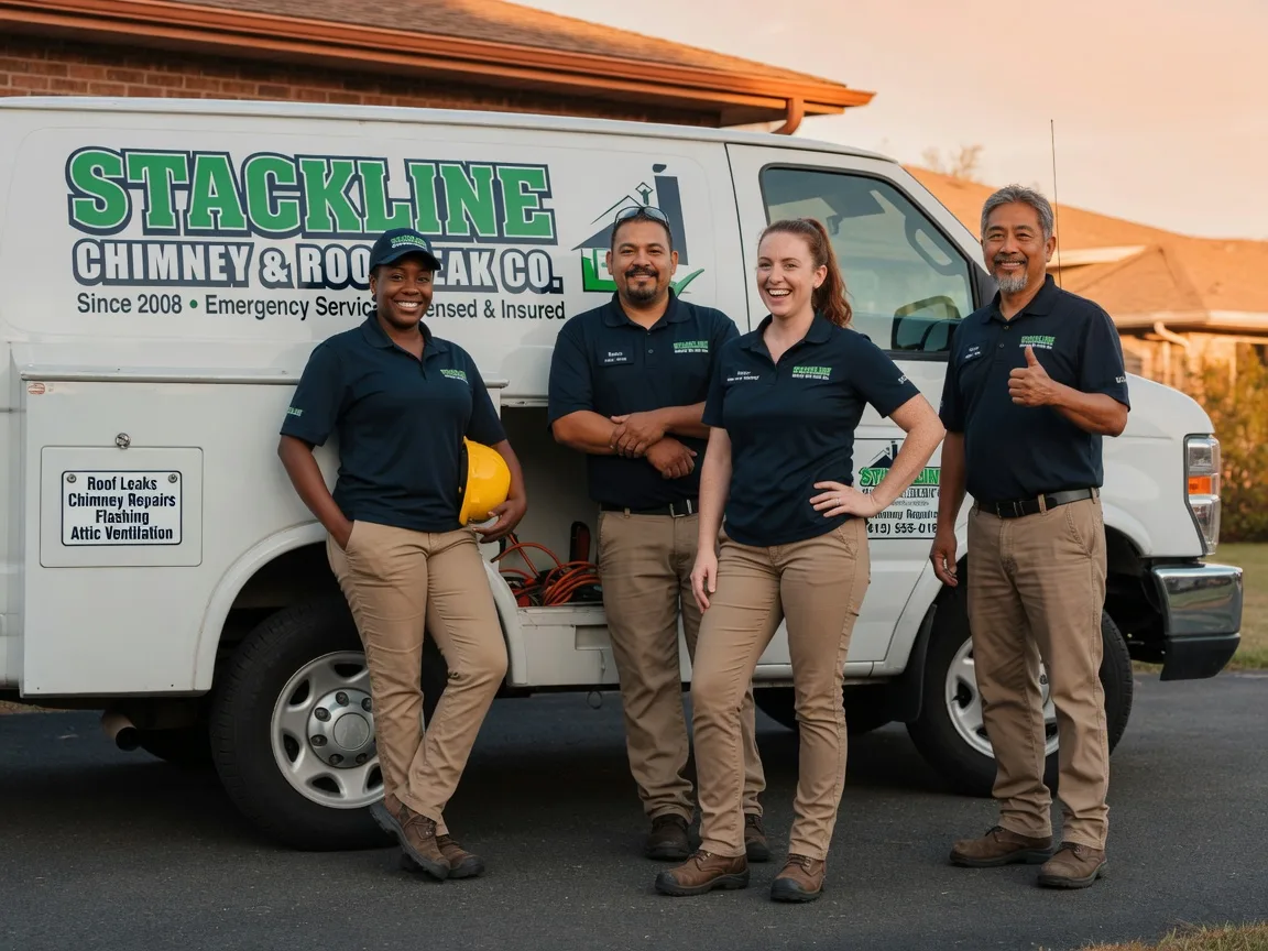 Chimney flashing repair company in Jamestown, VA